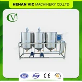 Pequeña máquina de refinación de aceite de girasol crudo MR-3 con buena calidad