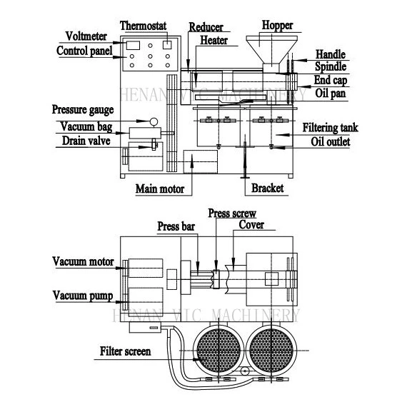 Combined Oil Press Machine With Oil Filter Combined Oil Press Machine With Oil Filter